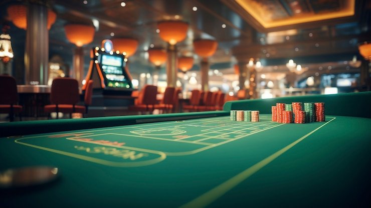 Meja Ceme online di elexsis togel menampilkan kartu domino pemain dan bandar